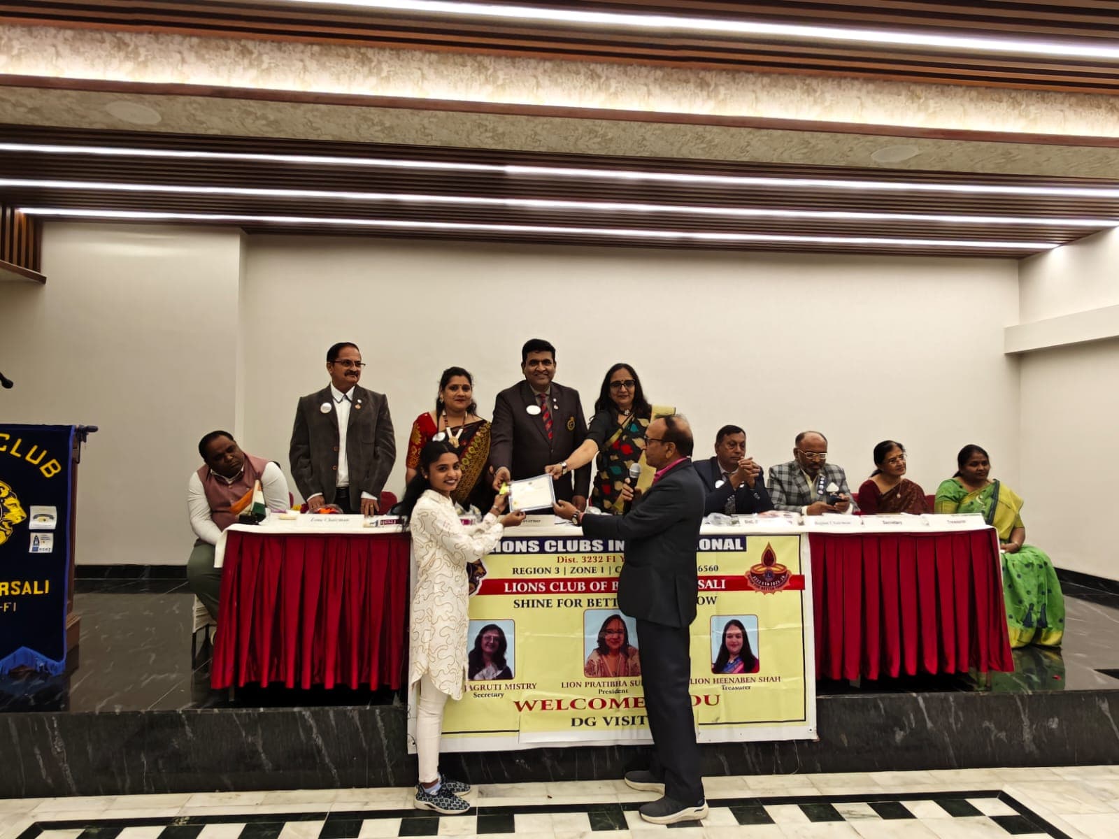 Khushbu · Lions Club Recognition