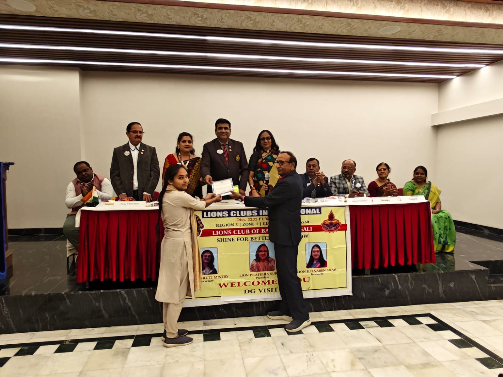 Kinjal · Lions Club Recognition