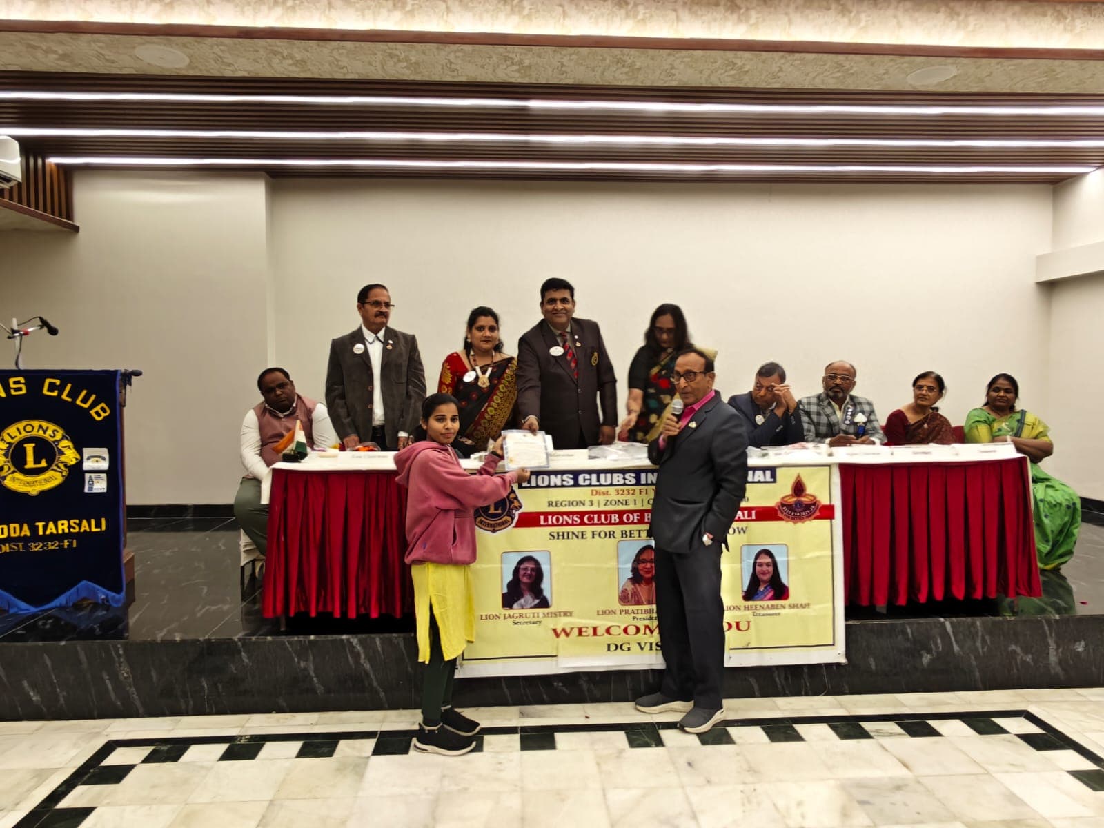 Krishna · Lions Club Recognition