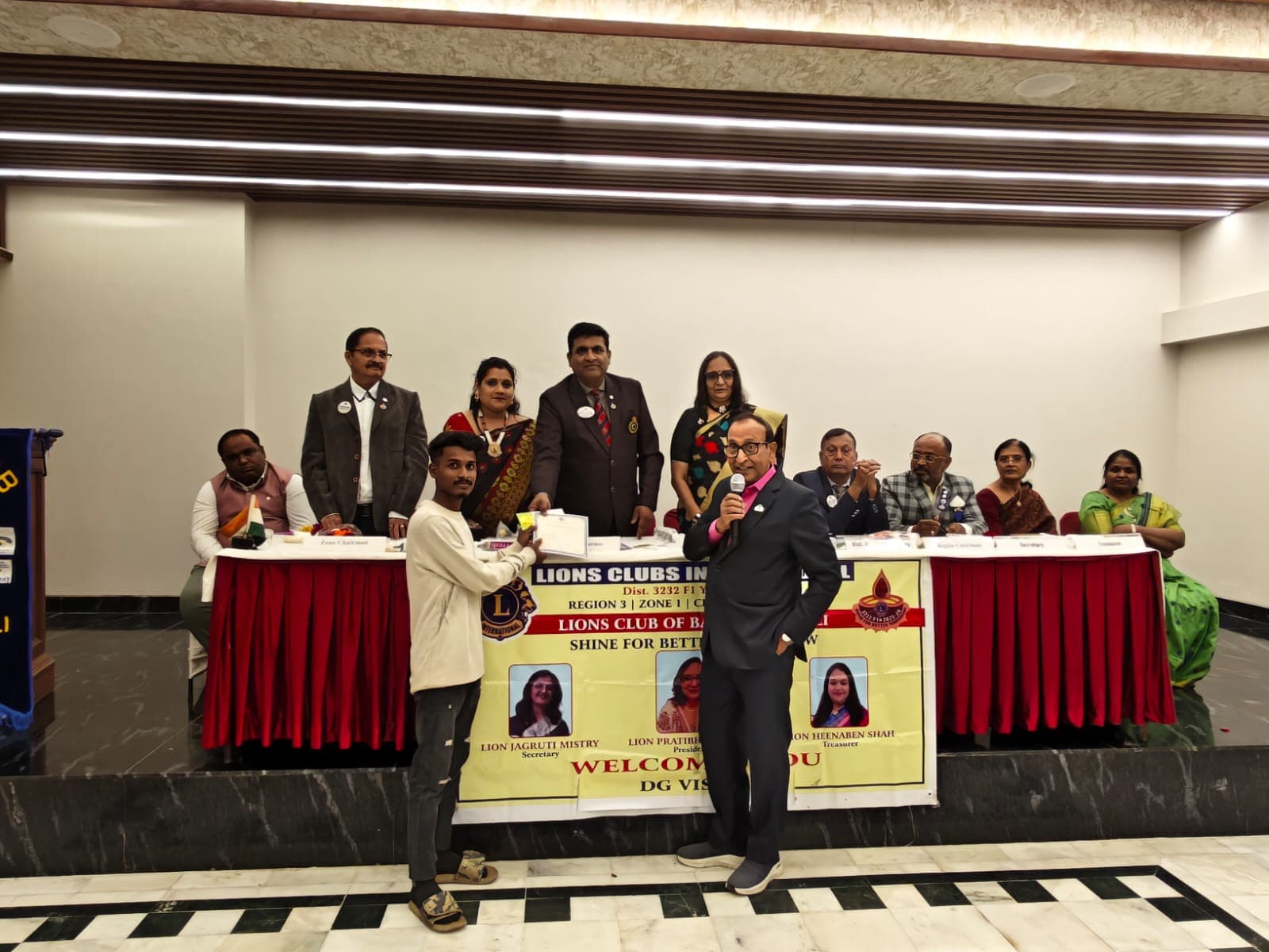 Sarjan · Lions Club Recognition